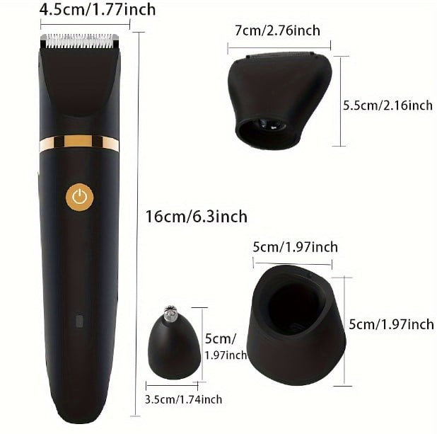 💥Hot Sale-3 in 1 Electric Body Hair Trimmer for Men